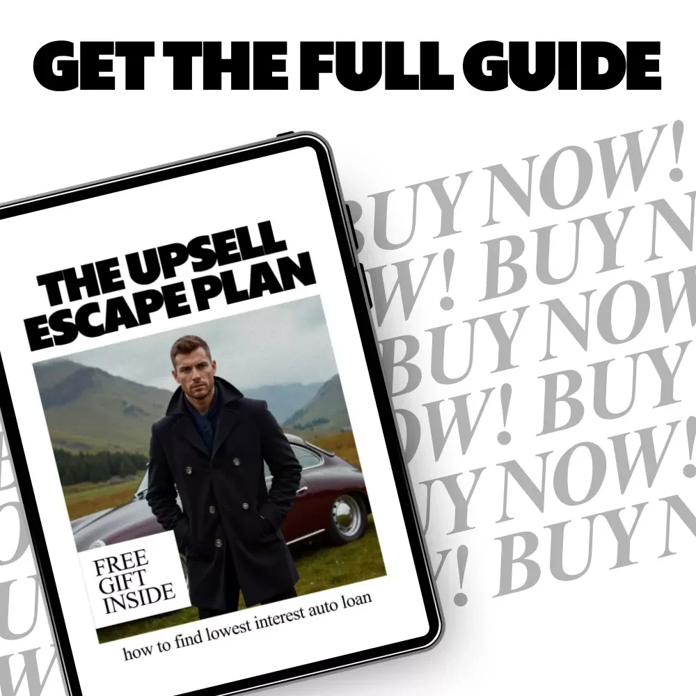 The Upsell Escape Plan – Smart Buyer Guide on How to Avoid Dealership Upsells, Say No With Confidence, and Save Money at the Car Dealership