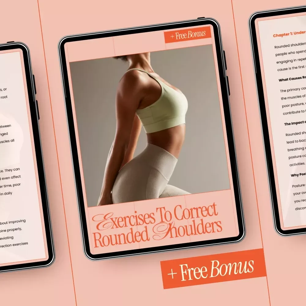 Exercises to Correct Rounded Shoulders – Easy Posture Correction Exercises for Rounded Shoulders Guide | Digital Download