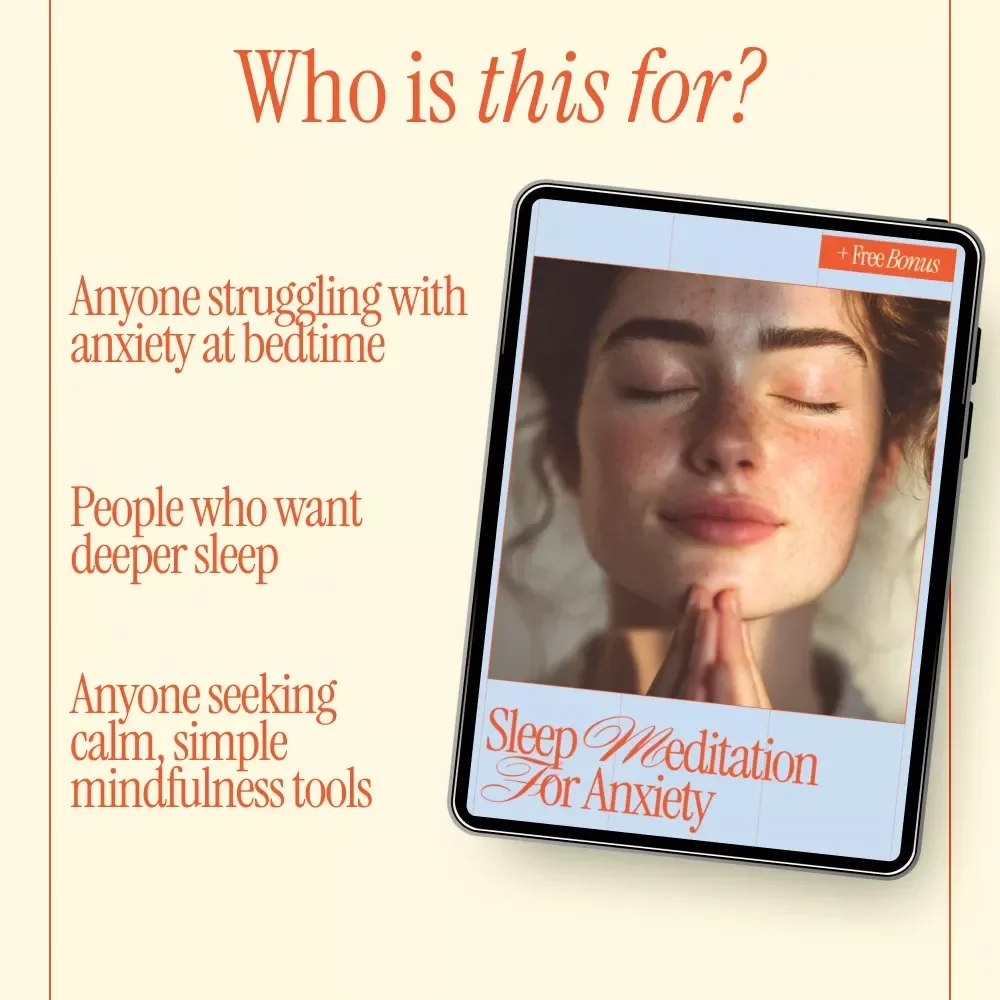 Sleep Meditation for Anxiety – Guided Sleep Meditation for Anxiety Relief, Calm Your Mind, Reduce Stress, Beat Insomnia & Improve Sleep Naturally (Digital Download)