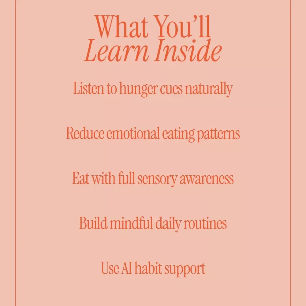 Savor the Moment: A Practical Guide to Mindful Eating | Digital Guide on how to practice mindful eating, Healthy Habits & Conscious Living
