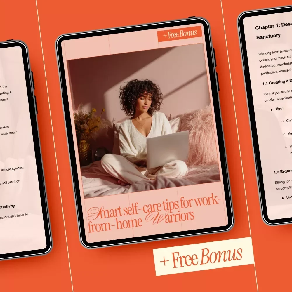 Smart Self-Care Tips for Work-from-Home Warriors | Digital Guide for Work-From-Home Self-Care, Productivity, Burnout Prevention & Healthy Remote Routines