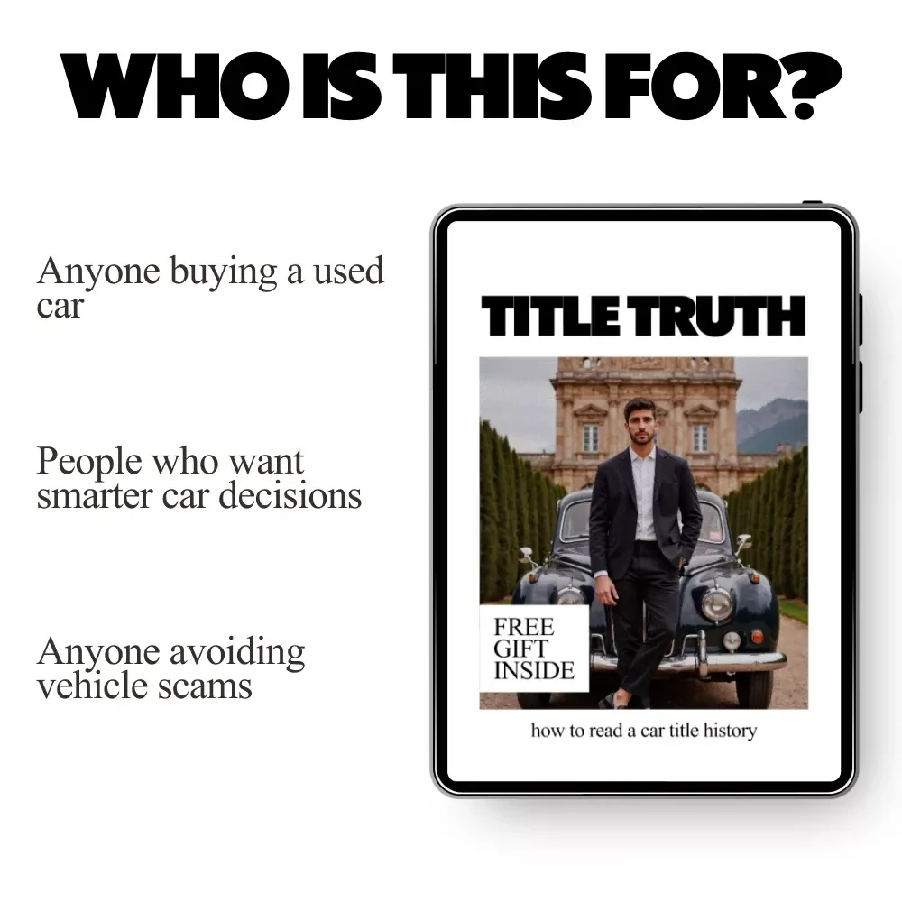 Title Truth: A Smart Buyer’s Guide to How to Read a Car Title History | Digital eBook Download