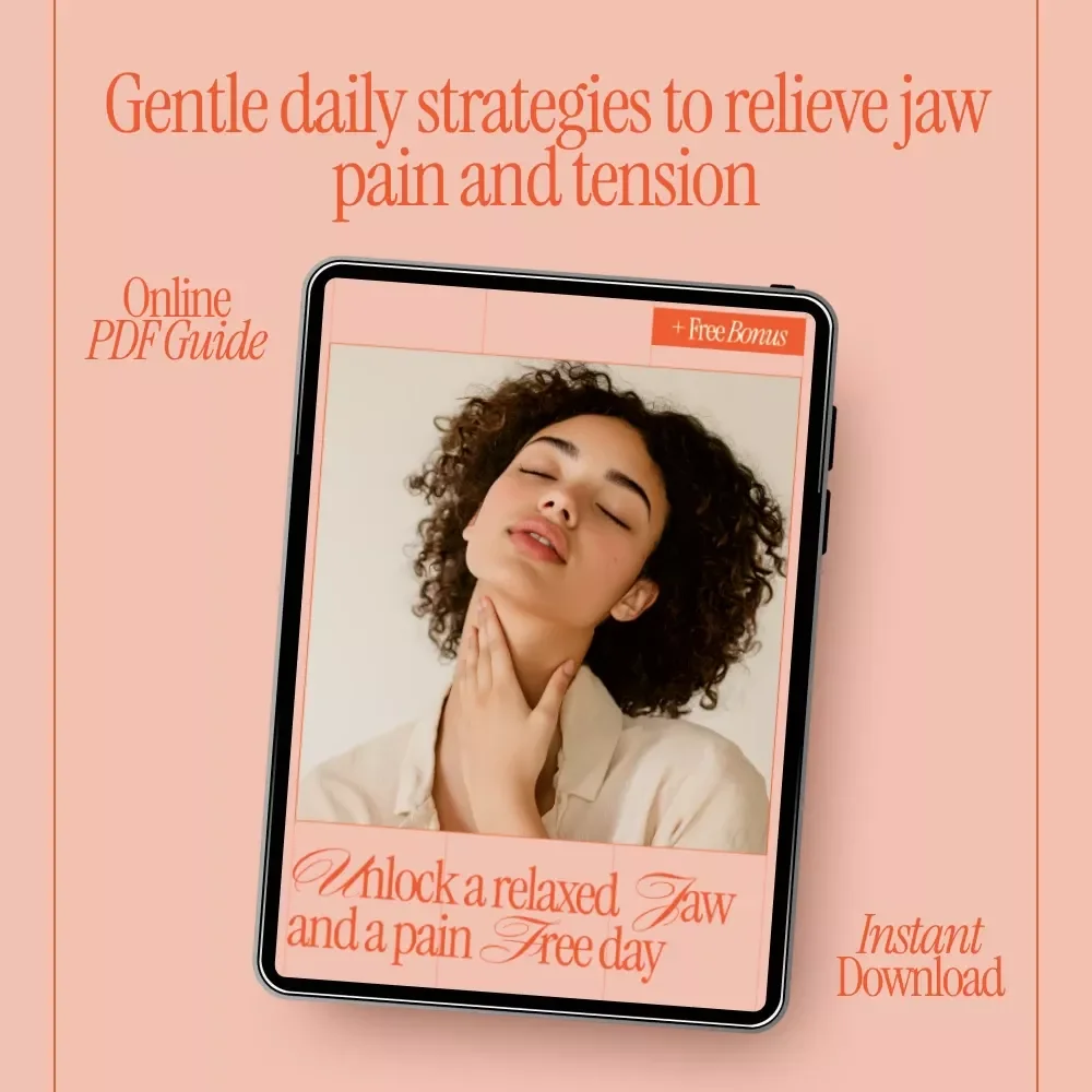 Unlock a Relaxed Jaw and a Pain Free Day – Gentle TMJ Exercises for Pain Relief eBook, Jaw Tension Release Guide, Daily TMJ Routine Digital Download