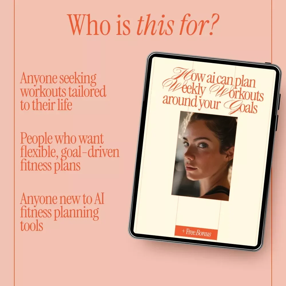 How AI Can Plan Weekly Workouts Around Your Goals | Smart Fitness Ebook Using Ai to Plan Your Workouts for the Week Based on Your Goals
