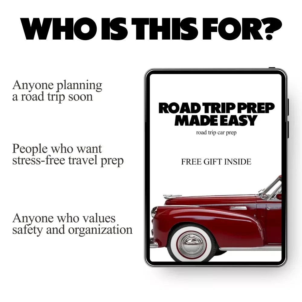 Road Trip Prep Made Easy – Ultimate Road Trip Checklist, Car Preparation Guide, Travel Planning eBook, Family & Solo Travel Digital Download