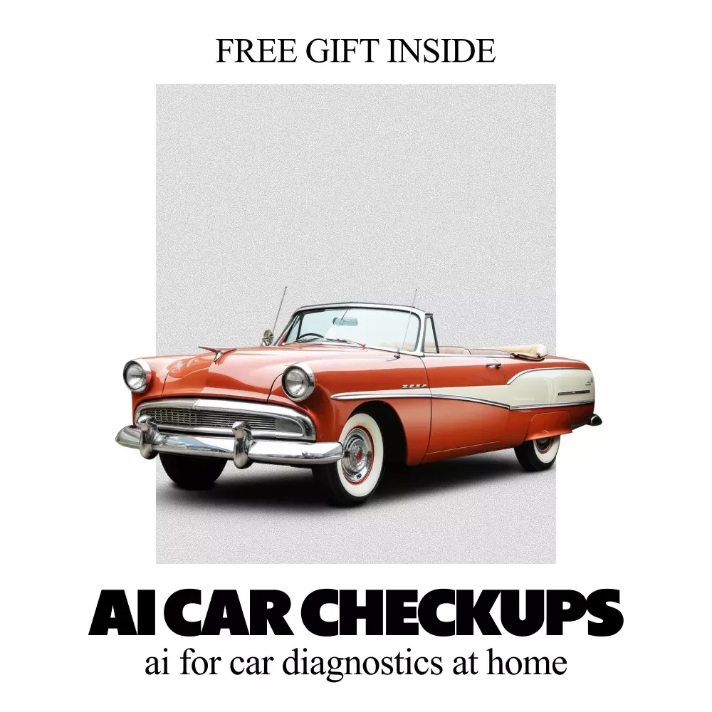 AI Car Checkups | Smart eBook Guide to ai for car diagnostics at home, DIY Vehicle Health Checks, Save on Repairs, Digital Download