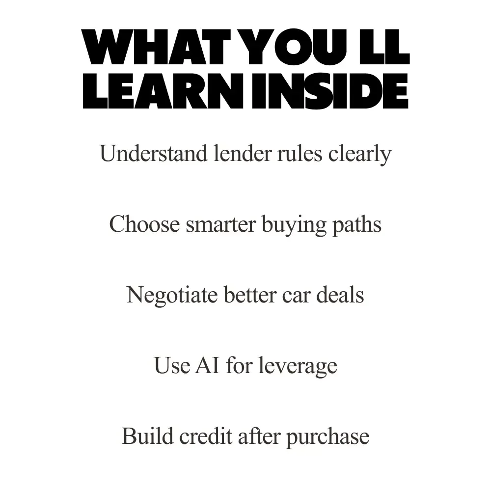 Get on the Road With Bad Credit | Smart Guide on how to buy car with bad credit | Digital Download