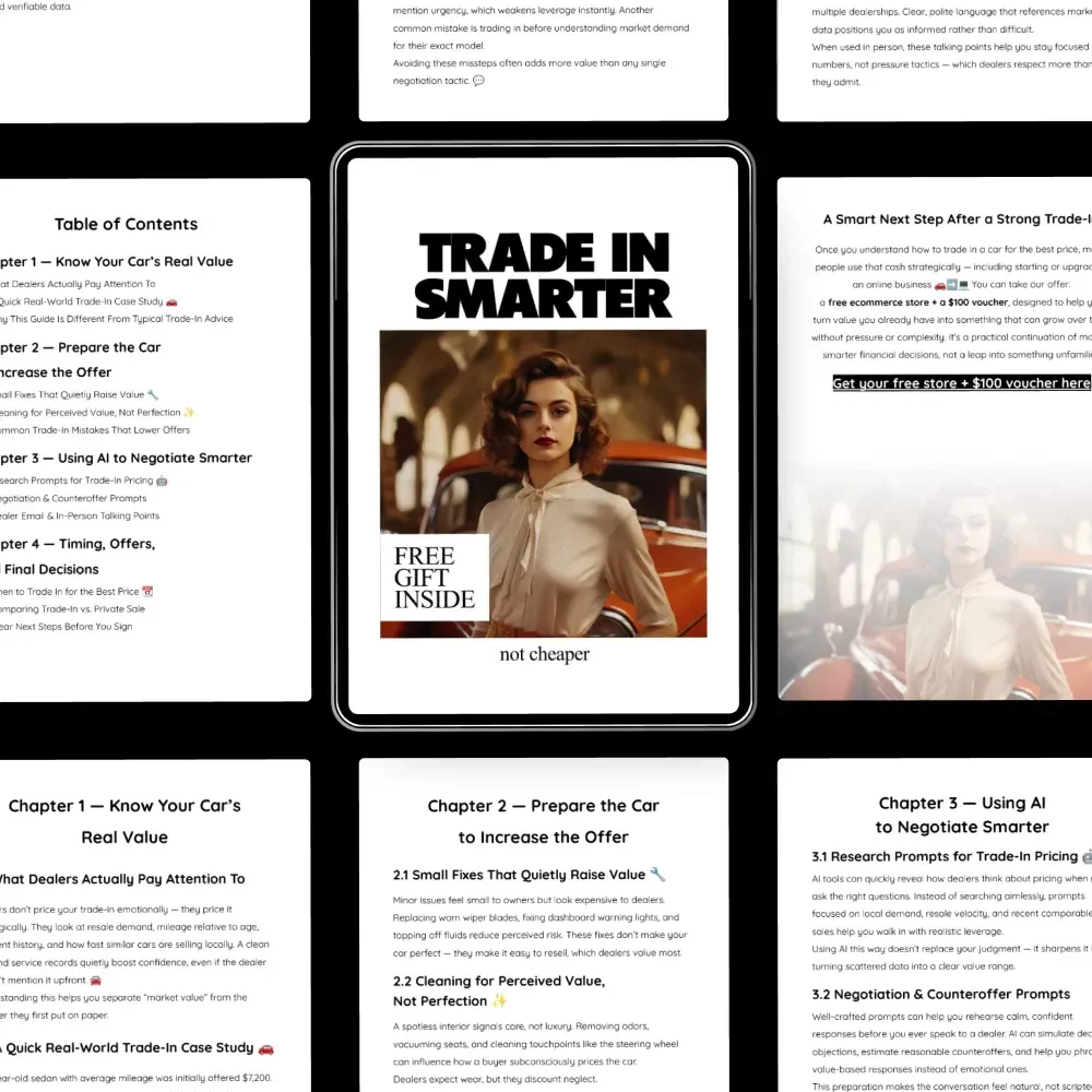 Trade-In Smarter, Not Cheaper – A Practical Guide on How to Trade in a Car for Best Price, Negotiate Confidently & Maximize Dealer Offers