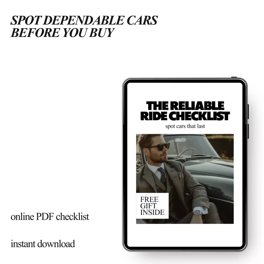 The Reliable Ride Checklist: Spot Cars That Last | Printable Car Buying Guide for Beginners | How to Tell If a Car Is Reliable