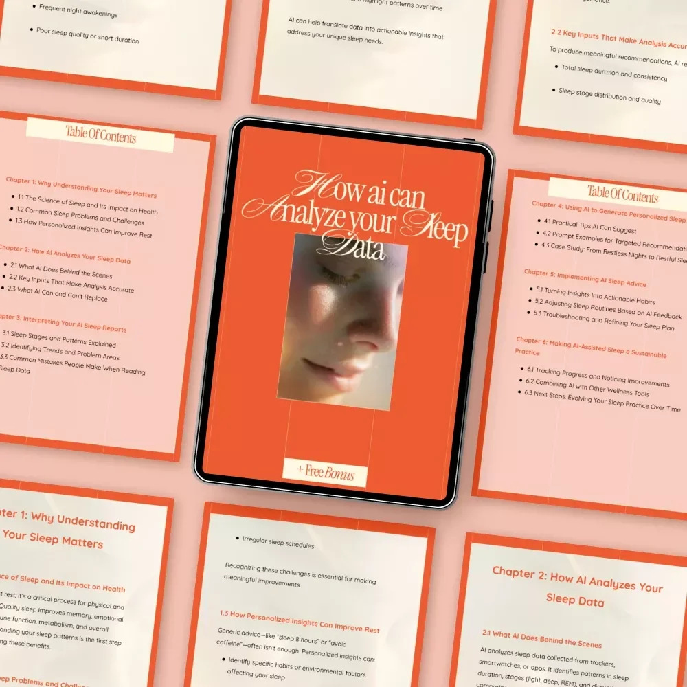 How AI Can Analyze Your Sleep Data – Practical Ebook for Better Rest, Personalized Insights & Smarter Sleep Habits