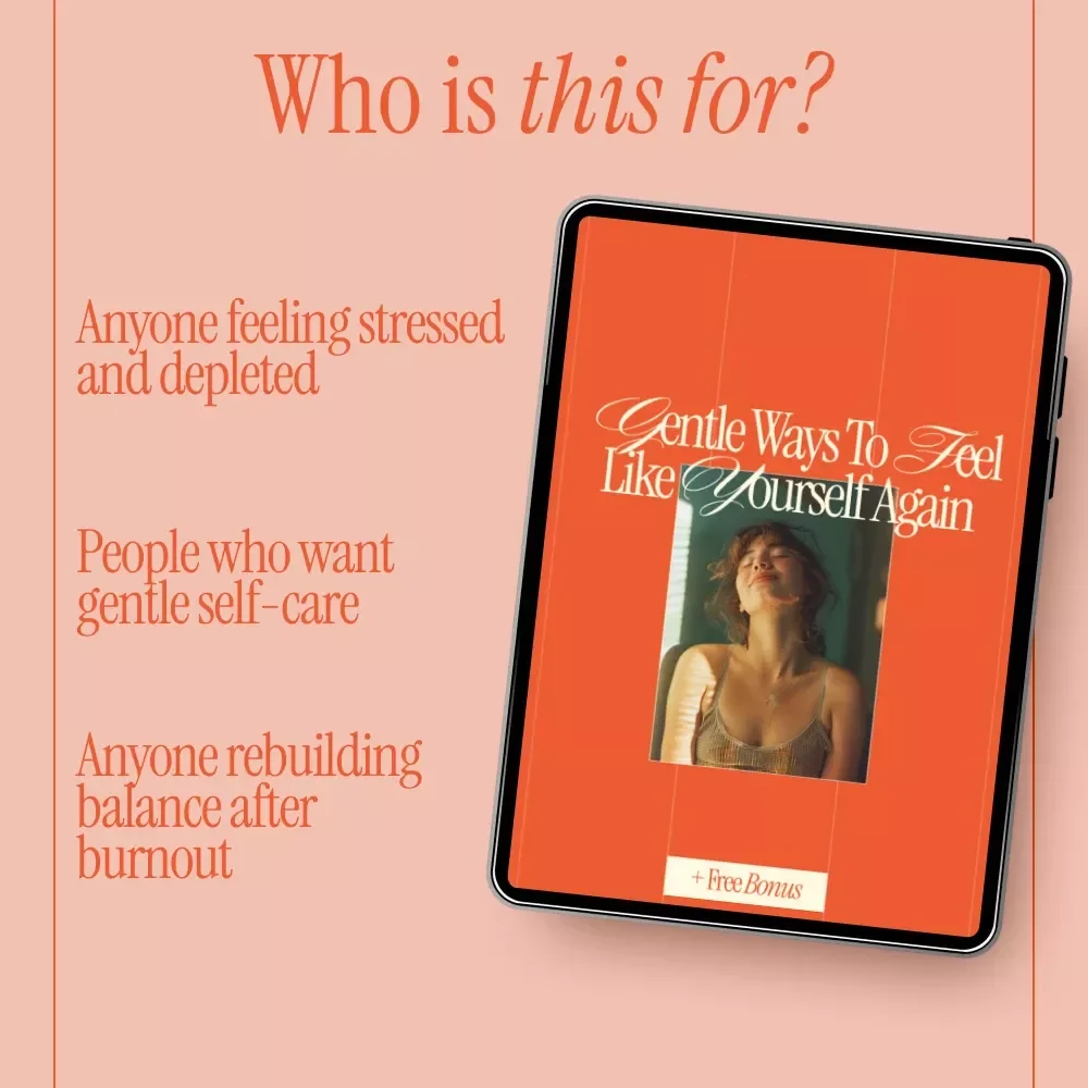 Gentle Ways to Feel Like Yourself Again – A Stress Relief Guide with Self Care Ideas for When You're Stressed