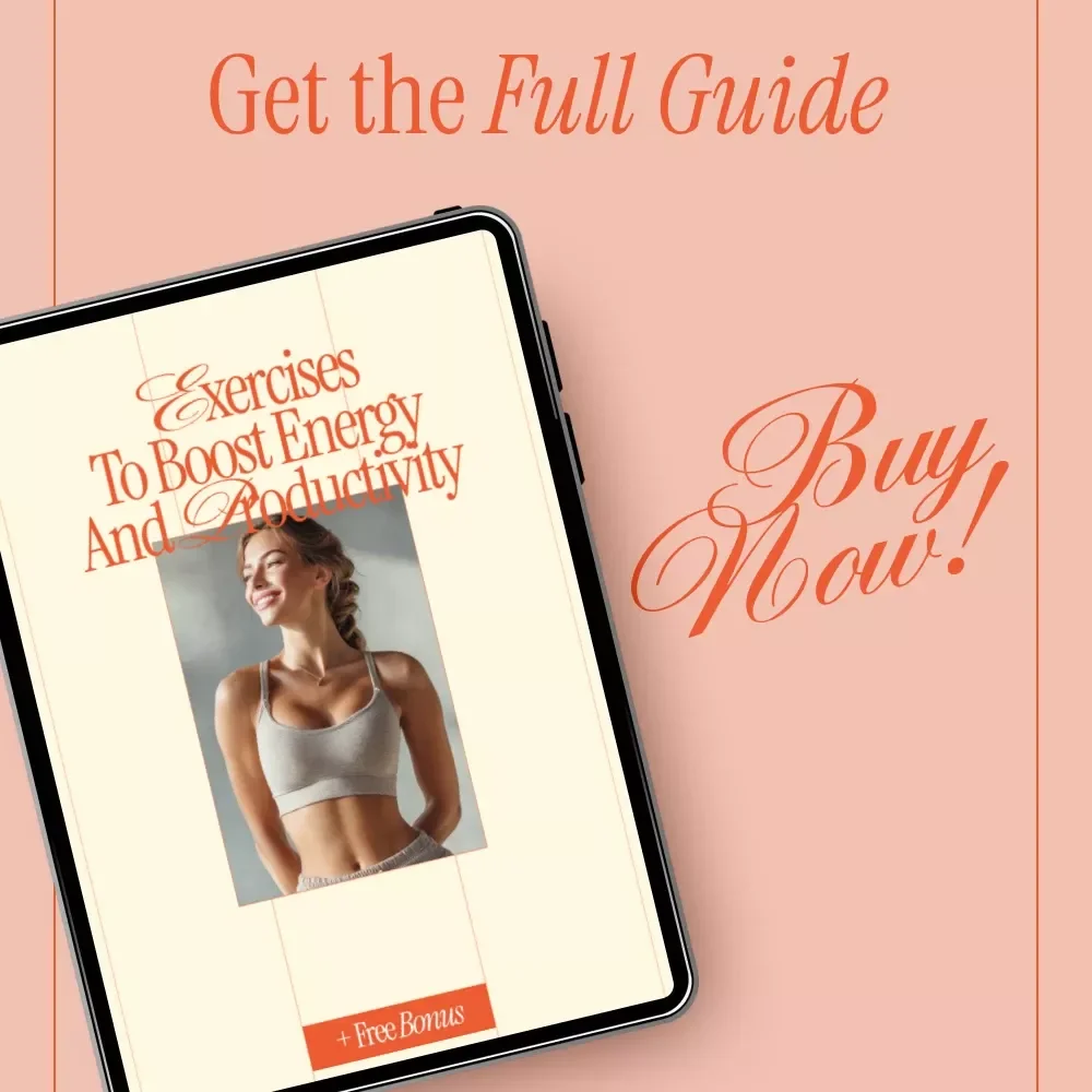 Exercises to Boost Energy and Productivity – Desk Exercises to Do at Work Guide, Office Fitness PDF, Workplace Stretching & Movement Routine