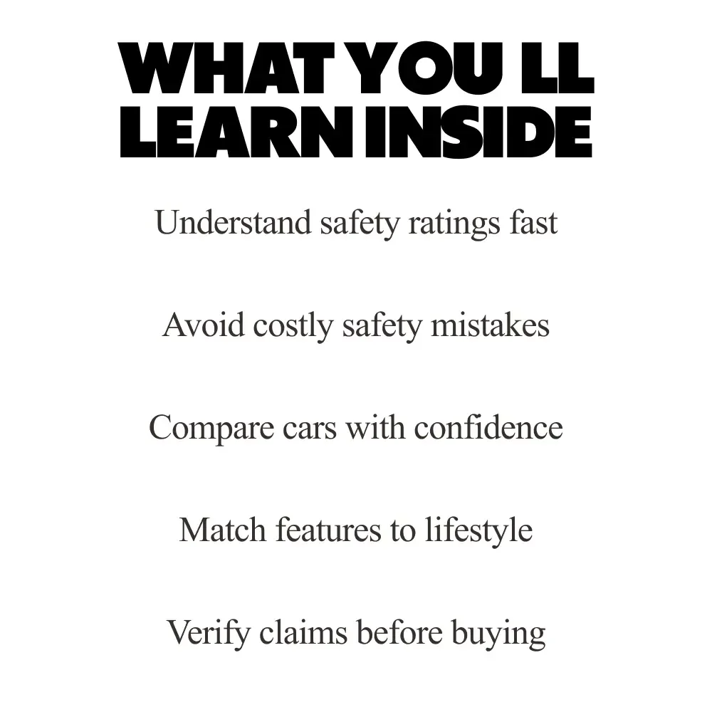 Drive Safer, Smarter – A Practical Safety Guide to Cars with Best Safety Ratings for Confident Buyers