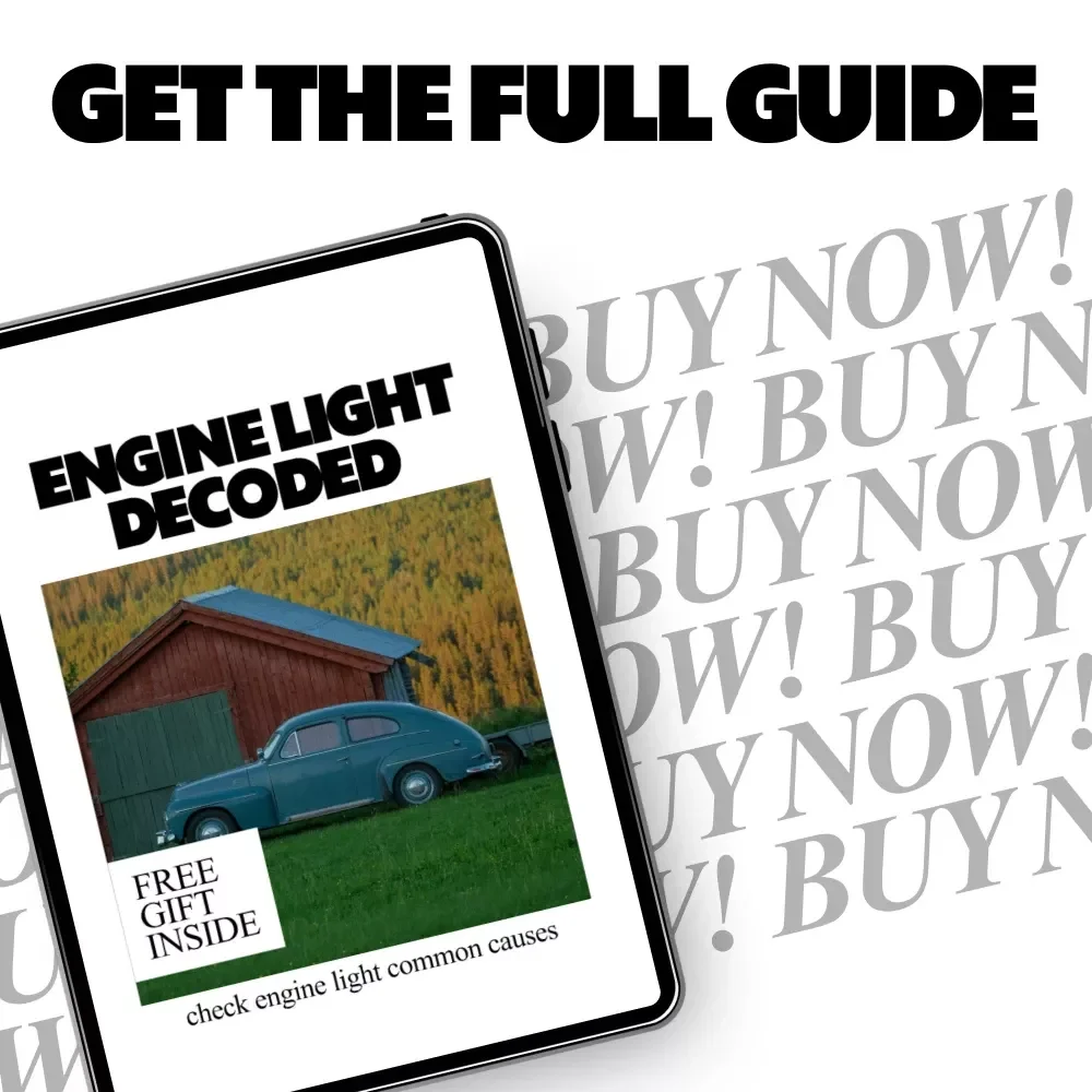 Engine Light Decoded – Check Engine Light Guide, Car Diagnostic eBook, Engine Warning Light Checklist for Drivers