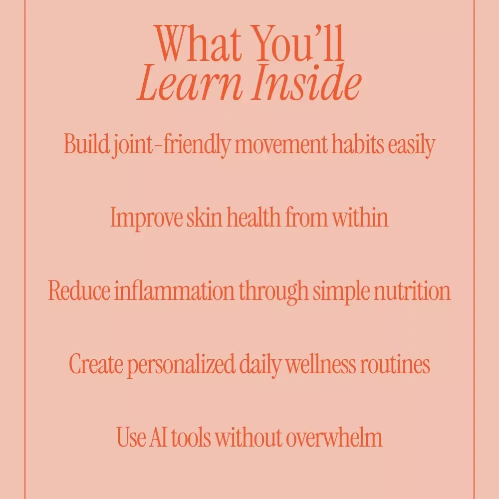 Your Smart Guide to Healthy Joints and Radiant Skin | Digital Download Guide for Joint Health, Skincare, Nutrition & Lifestyle Balance