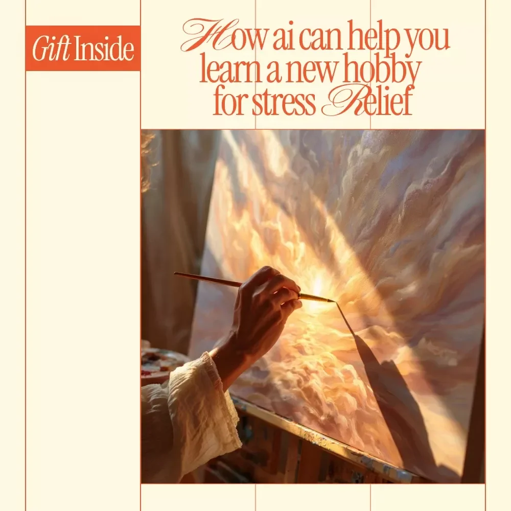 How AI Can Help You Learn a New Hobby for Stress Relief – Digital eBook Guide, AI Wellness Learning, Mindful Hobbies, Stress Relief Routine, Self-Care Download