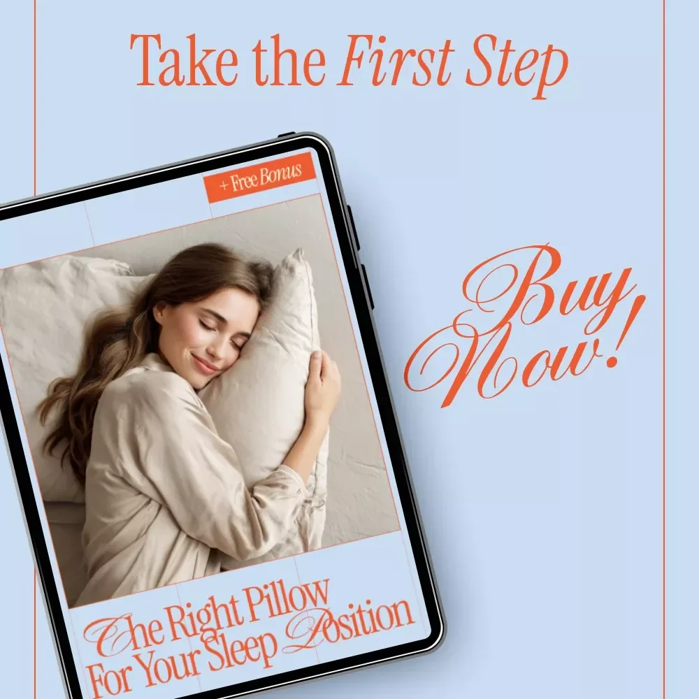 The Right Pillow for Your Sleep Position Checklist | How to Choose the Right Pillow for Your Sleep Position | Sleep Posture Guide Digital Download