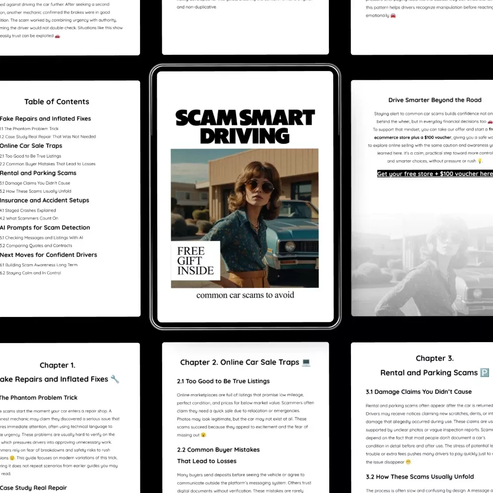 Scam Smart Driving – Ebook Guide on Common Car Scams to Avoid for Confident, Informed Drivers