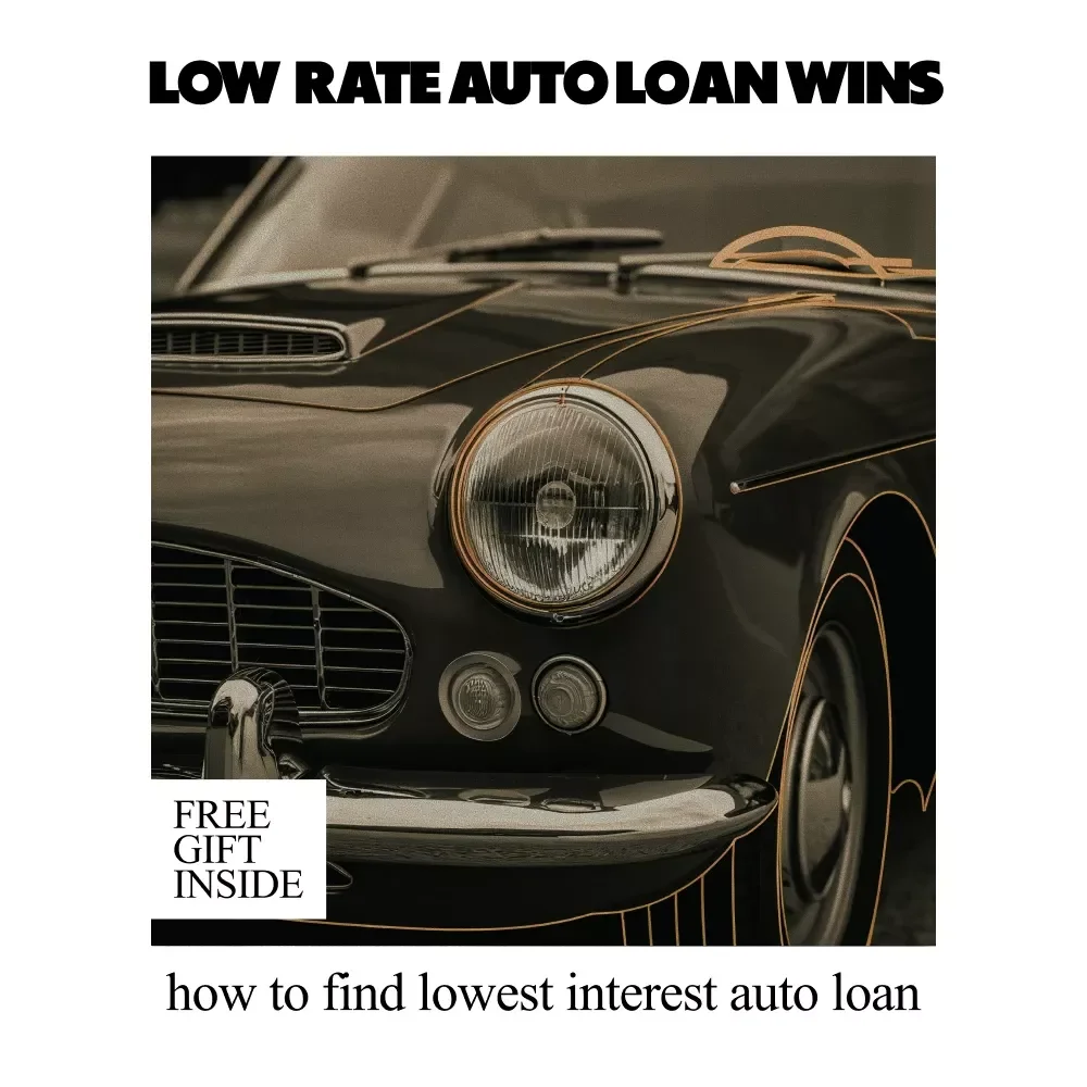 Low-Rate Auto Loan Wins | Smart Guide on How to Find Lowest Interest Auto Loan, Beat Dealer Rates & Save Thousands (Instant eBook Download)