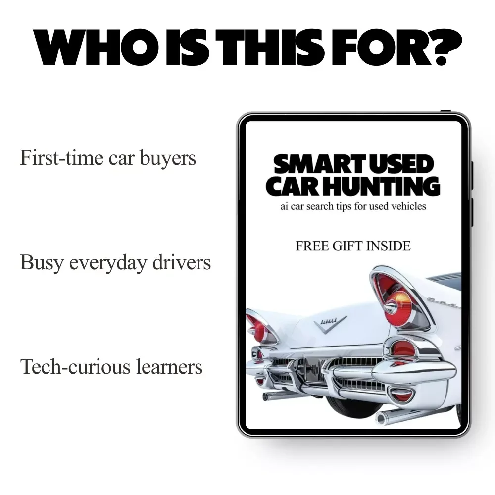 Smart Used Car Hunting – AI Car Search Tips for Used Vehicles, Digital eBook Guide for Smarter Buying Decisions
