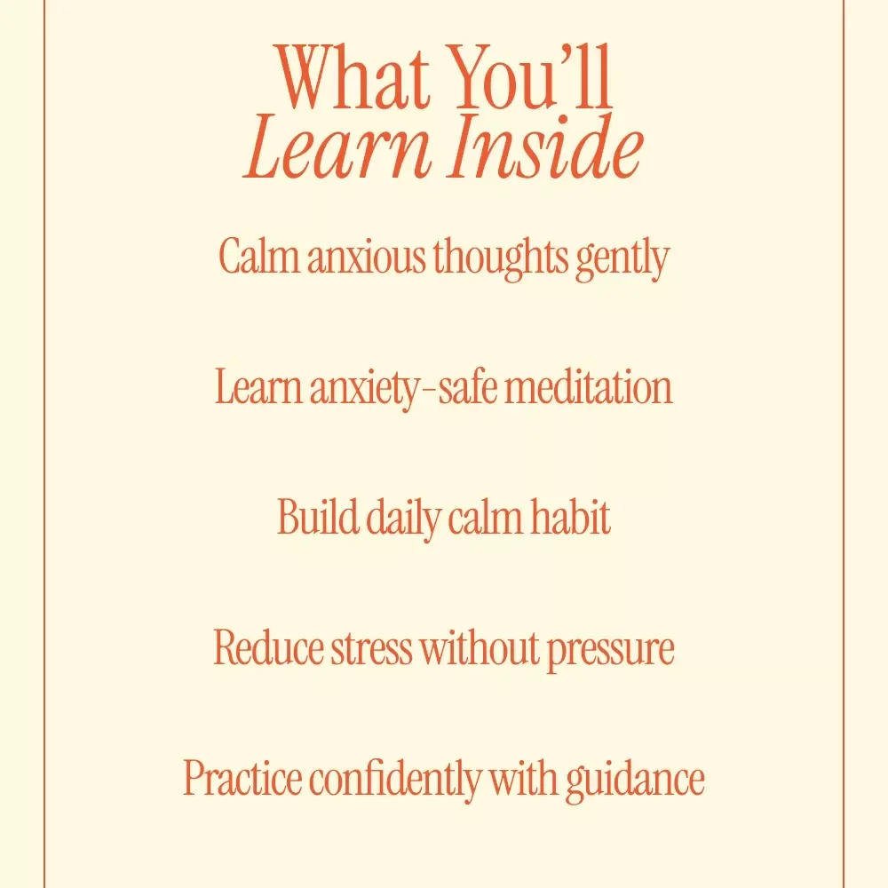 A Gentle Way Back to Calm – Guided Meditation for Anxiety and Stress eBook, Mindfulness Guide for Overthinking, Daily Calm Practice Download