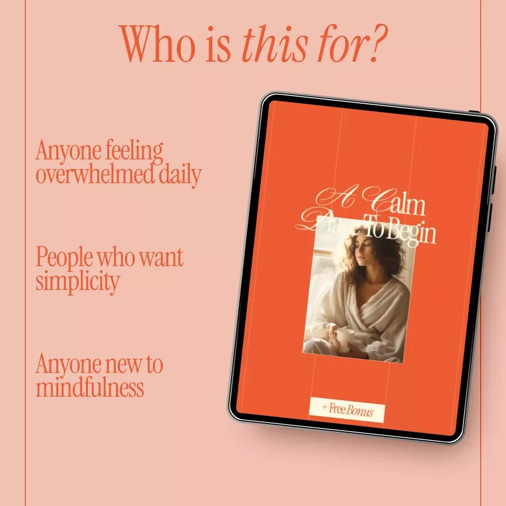 A Calm Place to Begin – Gentle Mindfulness eBook for Beginners | how to practice mindfulness for beginners
