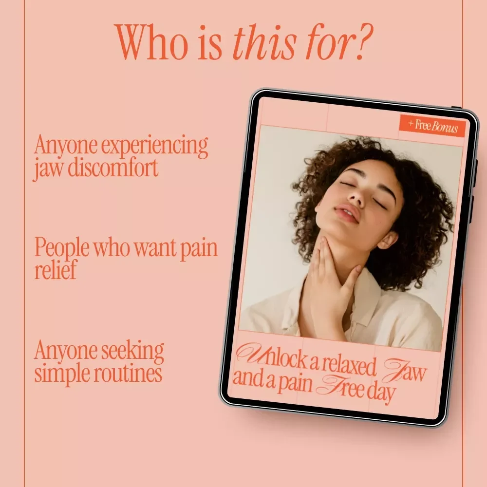 Unlock a Relaxed Jaw and a Pain Free Day – Gentle TMJ Exercises for Pain Relief eBook, Jaw Tension Release Guide, Daily TMJ Routine Digital Download