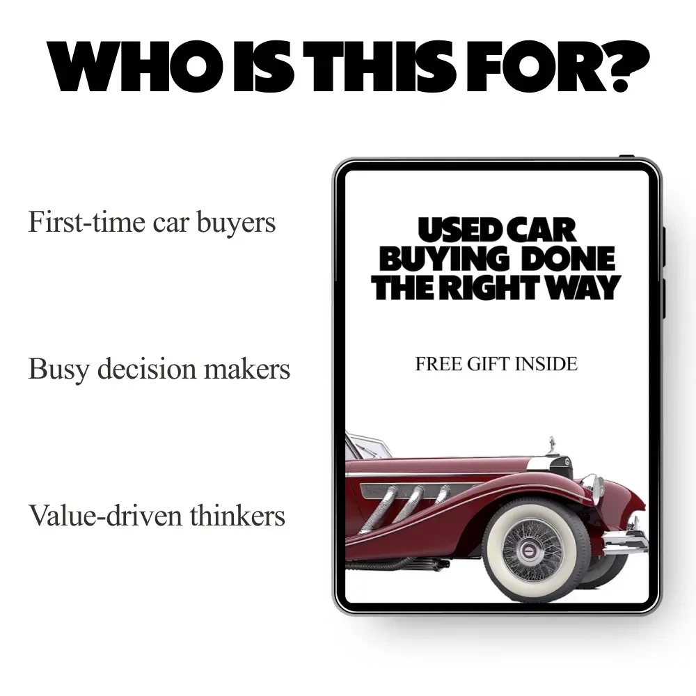 Used Car Buying, Done the Right Way | Smart Used Car Guide Ebook | what to check before buying used car Checklist & Buyer System