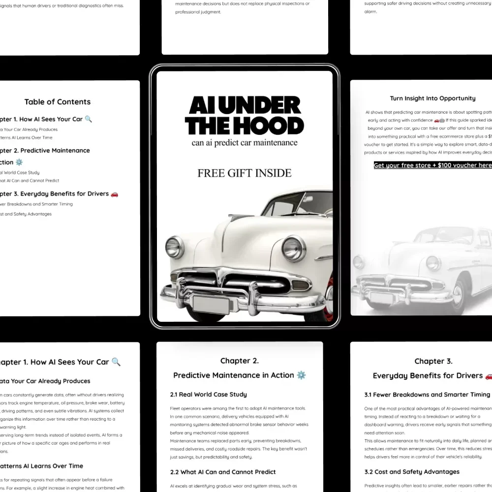 AI Under the Hood | Smart Auto Care eBook Guide | Can AI Predict Car Maintenance? | Predictive Maintenance for Modern Drivers
