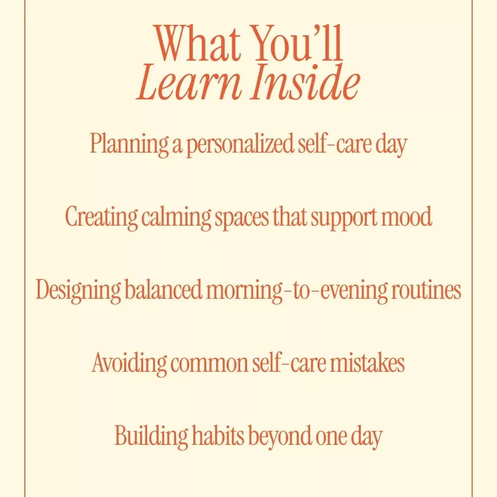 Recharge at Home: Your Ultimate Self-Care Day Guide – A Simple Guide on how to plan a self-care day at home with Mindful Routines, Personalized Planning & Lasting Wellness