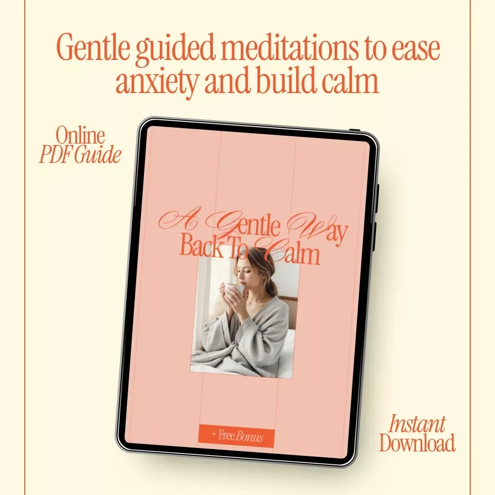 A Gentle Way Back to Calm – Guided Meditation for Anxiety and Stress eBook, Mindfulness Guide for Overthinking, Daily Calm Practice Download