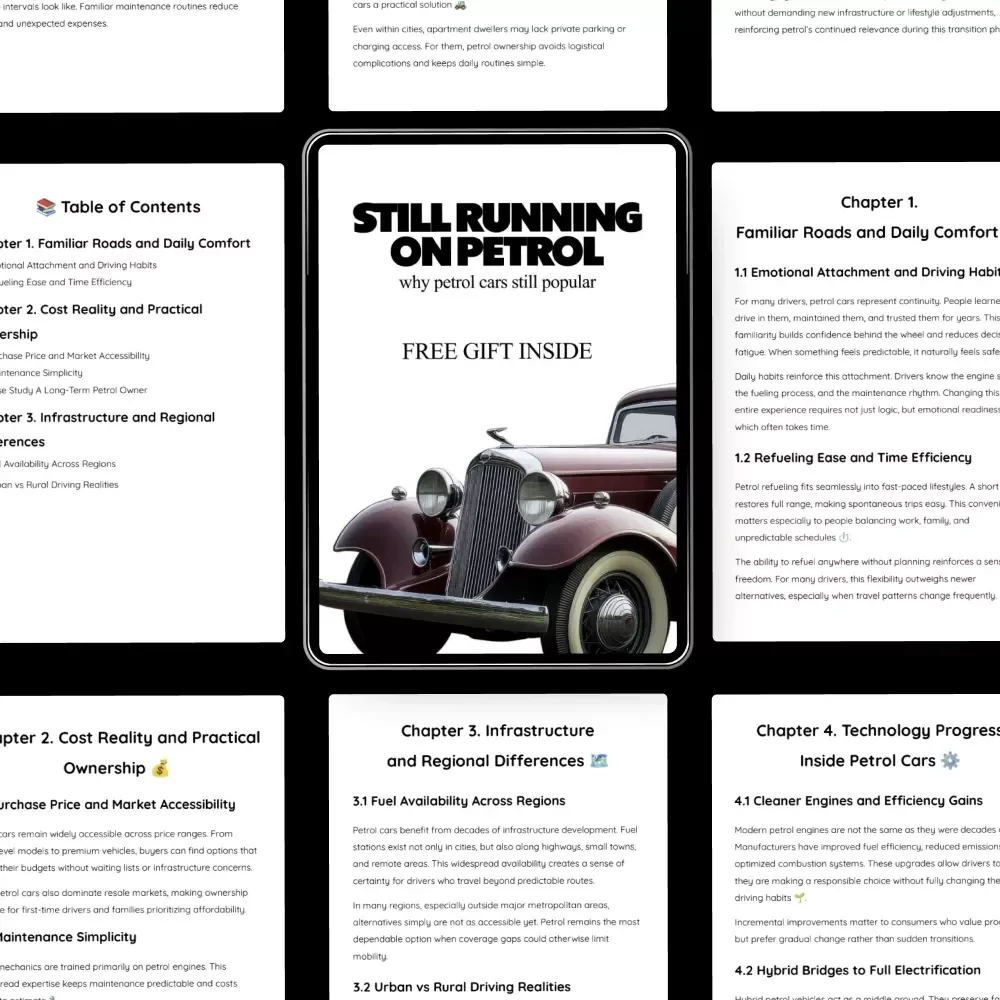Still Running on Petrol: A Smart, Modern Look at Why Petrol Cars Still Popular Today | Practical Ownership Guide eBook