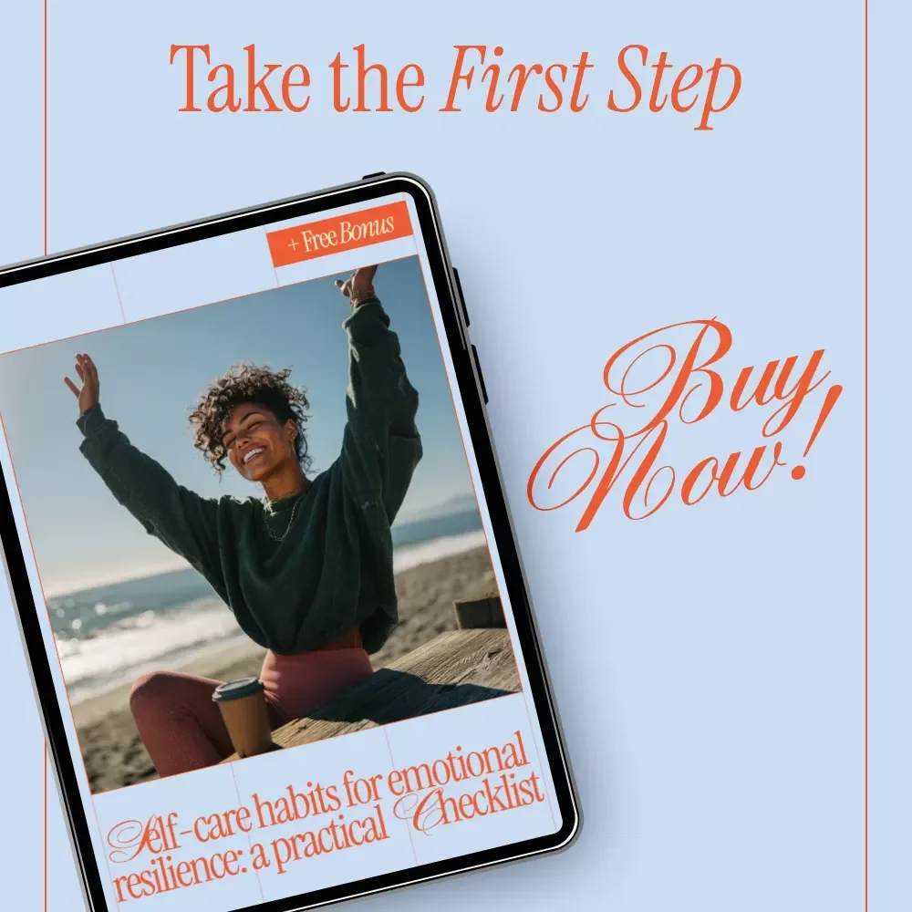 Self-Care Habits for Emotional Resilience: A Checklist | Printable Mental Health Self Care Checklist, Daily Weekly Monthly Habits, Mindfulness & Wellness Guide