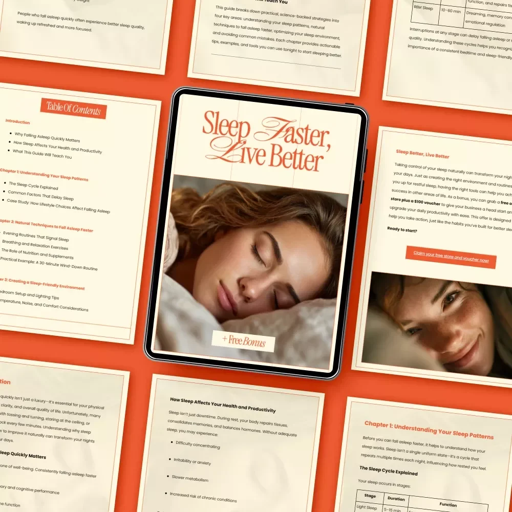 Sleep Faster, Live Better – A Natural Sleep Guide | How to Fall Asleep Faster Naturally & Wake Up Refreshed