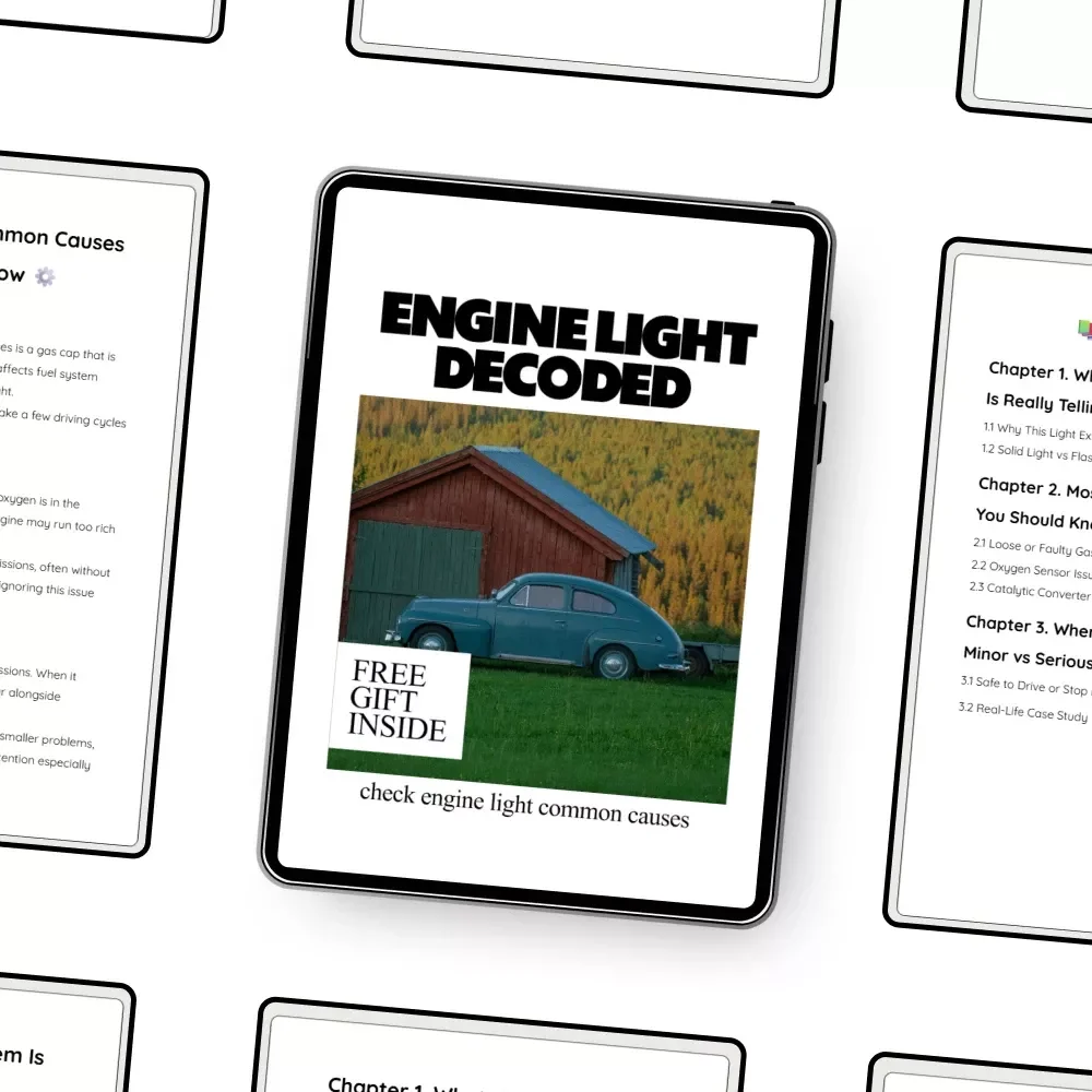 Engine Light Decoded – Check Engine Light Guide, Car Diagnostic eBook, Engine Warning Light Checklist for Drivers