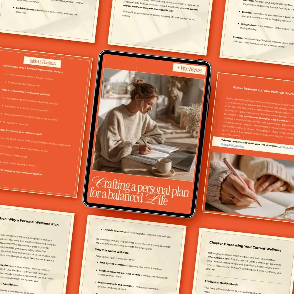 Crafting a Personal Plan for a Balanced Life | eBook Guide on How to Create a Personal Wellness Plan, Mind–Body Balance, Self-Care & Sustainable Healthy Habits