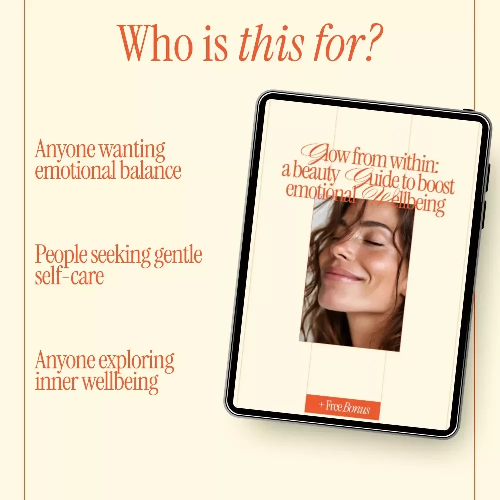 Glow from Within: A Beauty Guide to Boost Emotional Wellbeing | How to Improve Emotional Wellbeing eBook | Self-Care, Mindset & Inner Glow Digital Download