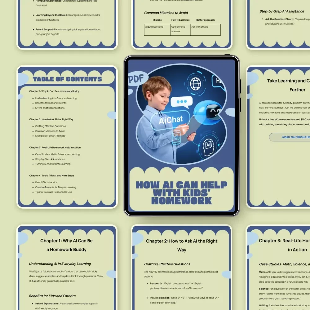 How AI Can Help With Kids’ Homework – Smart Parent Guide to AI Help with Kids Homework Questions, Easy Learning Support & Homework Confidence