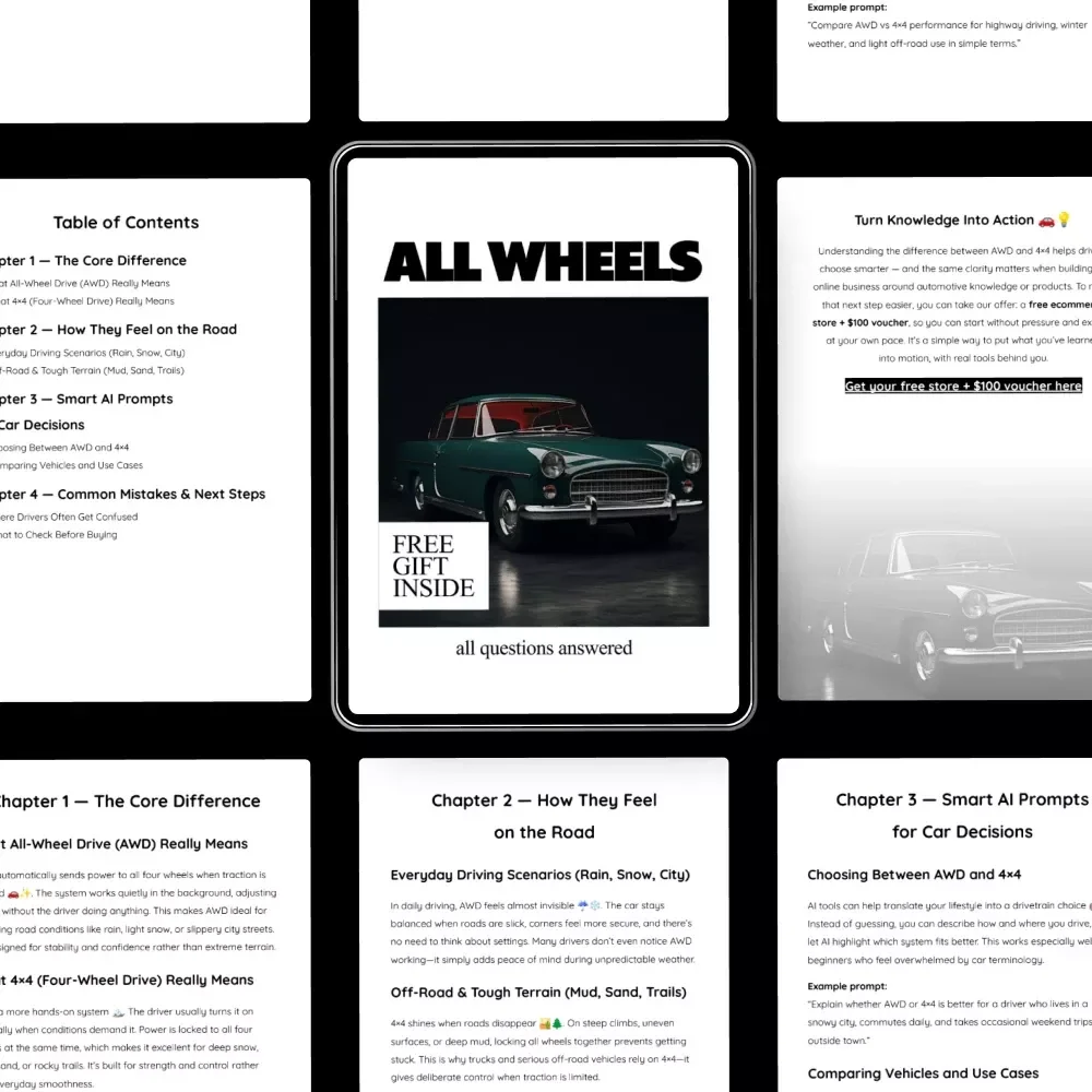 All Wheels, All Questions Answered – Clear Car Buyer Guide Explaining what is all wheel drive vs 4x4 for Everyday & Off-Road Driving