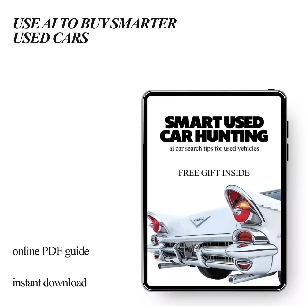 Smart Used Car Hunting – AI Car Search Tips for Used Vehicles, Digital eBook Guide for Smarter Buying Decisions