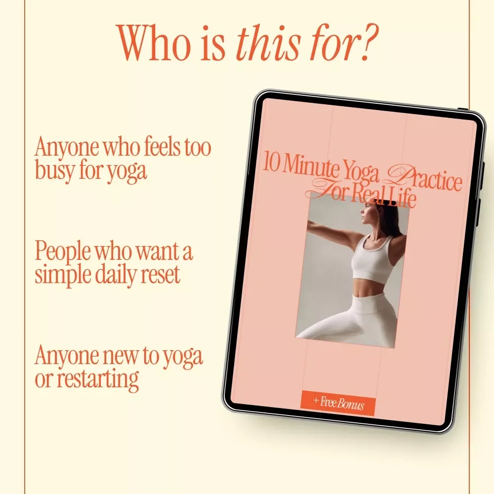 10 Minute Yoga Practice for Real Life | Beginner Yoga Guide, Simple Daily Yoga Routine, Mindful Movement eBook for Busy People