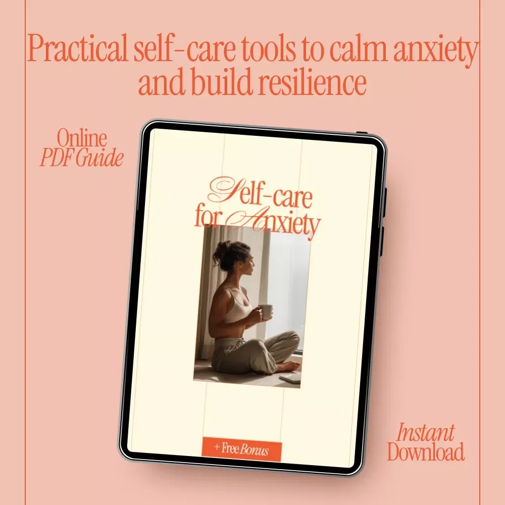 Self-Care for Anxiety | Calming Anxiety Relief eBook, Practical Self-Care for Anxiety Guide, Mindfulness & Coping Tools Digital Download