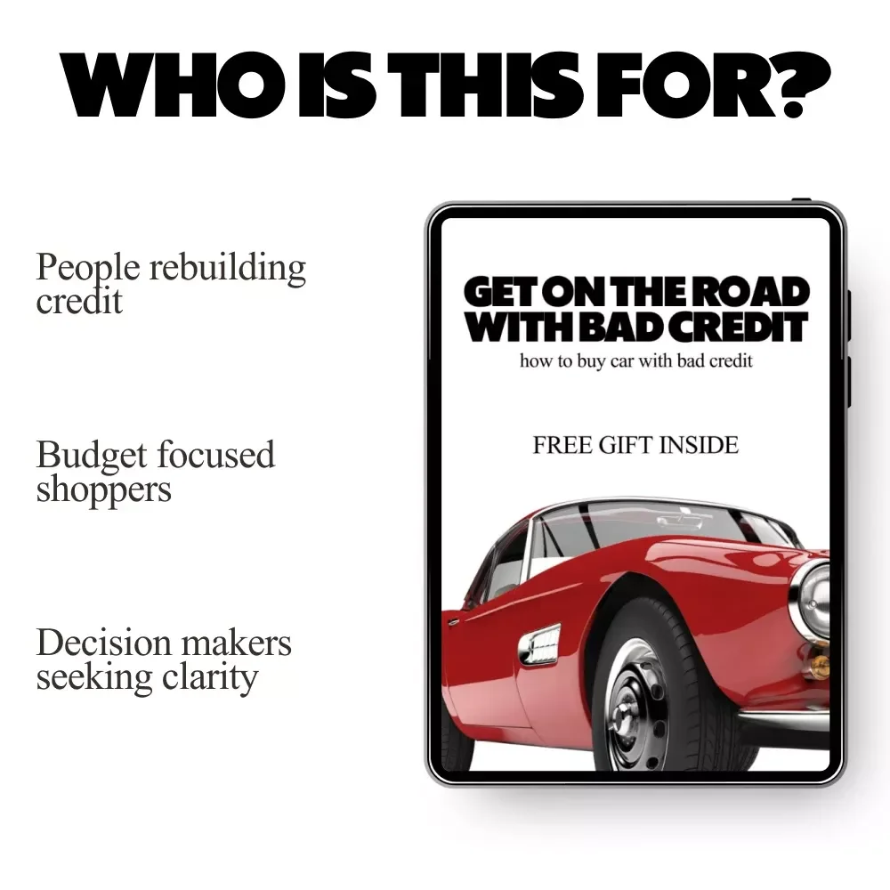Get on the Road With Bad Credit | Smart Guide on how to buy car with bad credit | Digital Download