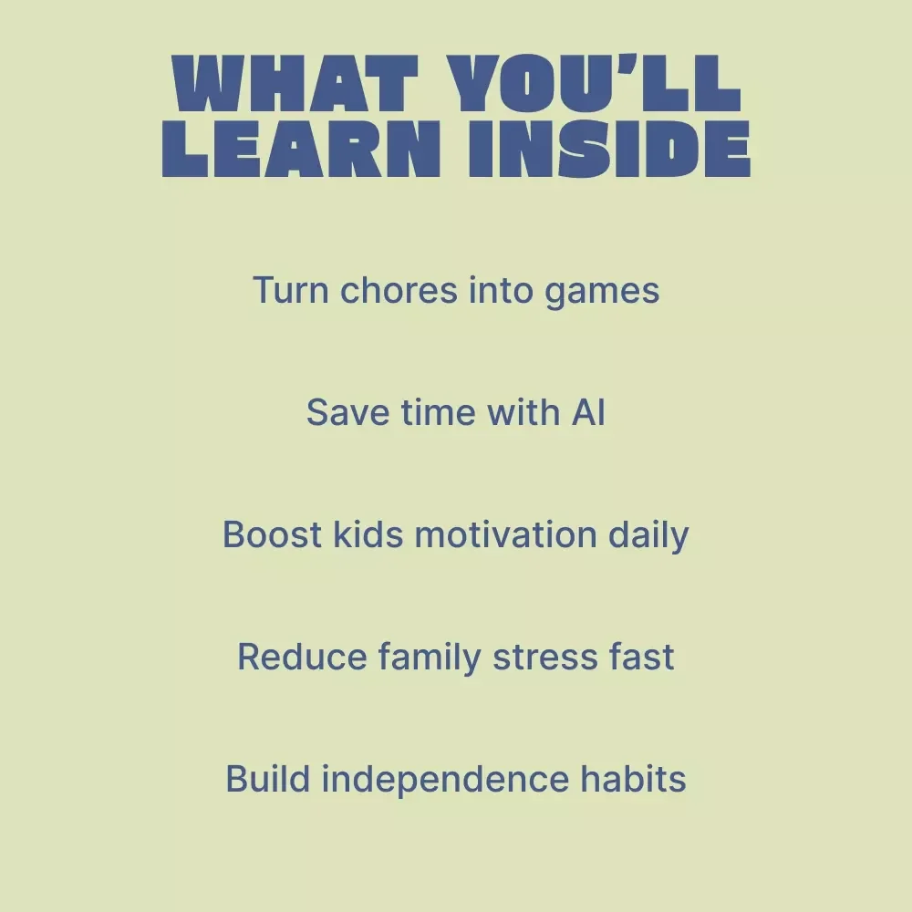 Making Kids’ Chore Charts Fun and Easy – Smart Parenting eBook Using AI Tools to Make Kids Chore Charts | Visual, Gamified & AI-Powered Routine Guide