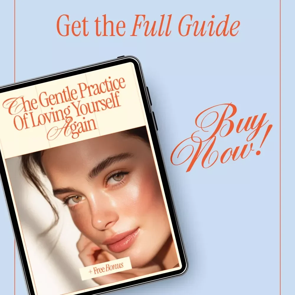 The Gentle Practice of Loving Yourself Again – eBook on how to overcome negative self talk, Self-Love Affirmations Guide, Mindful Healing & Emotional Growth