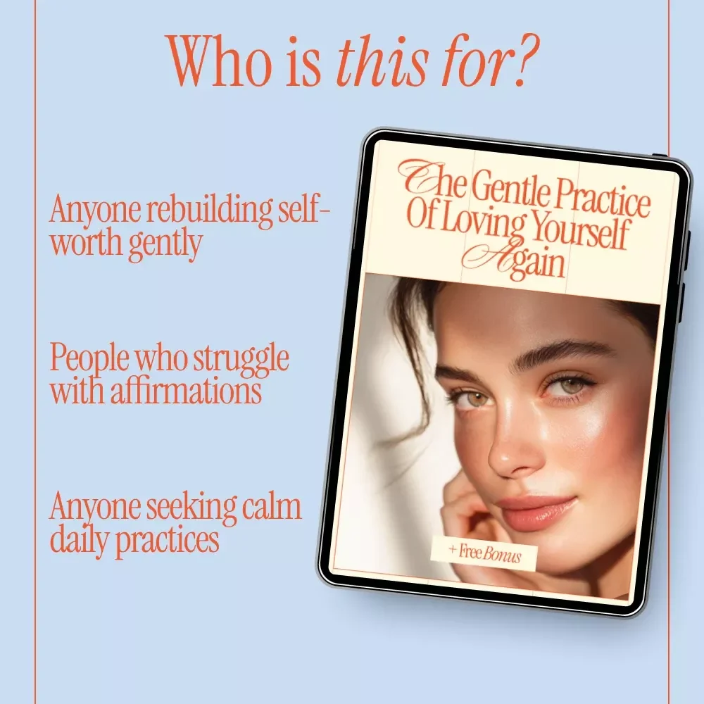 The Gentle Practice of Loving Yourself Again – eBook on how to overcome negative self talk, Self-Love Affirmations Guide, Mindful Healing & Emotional Growth