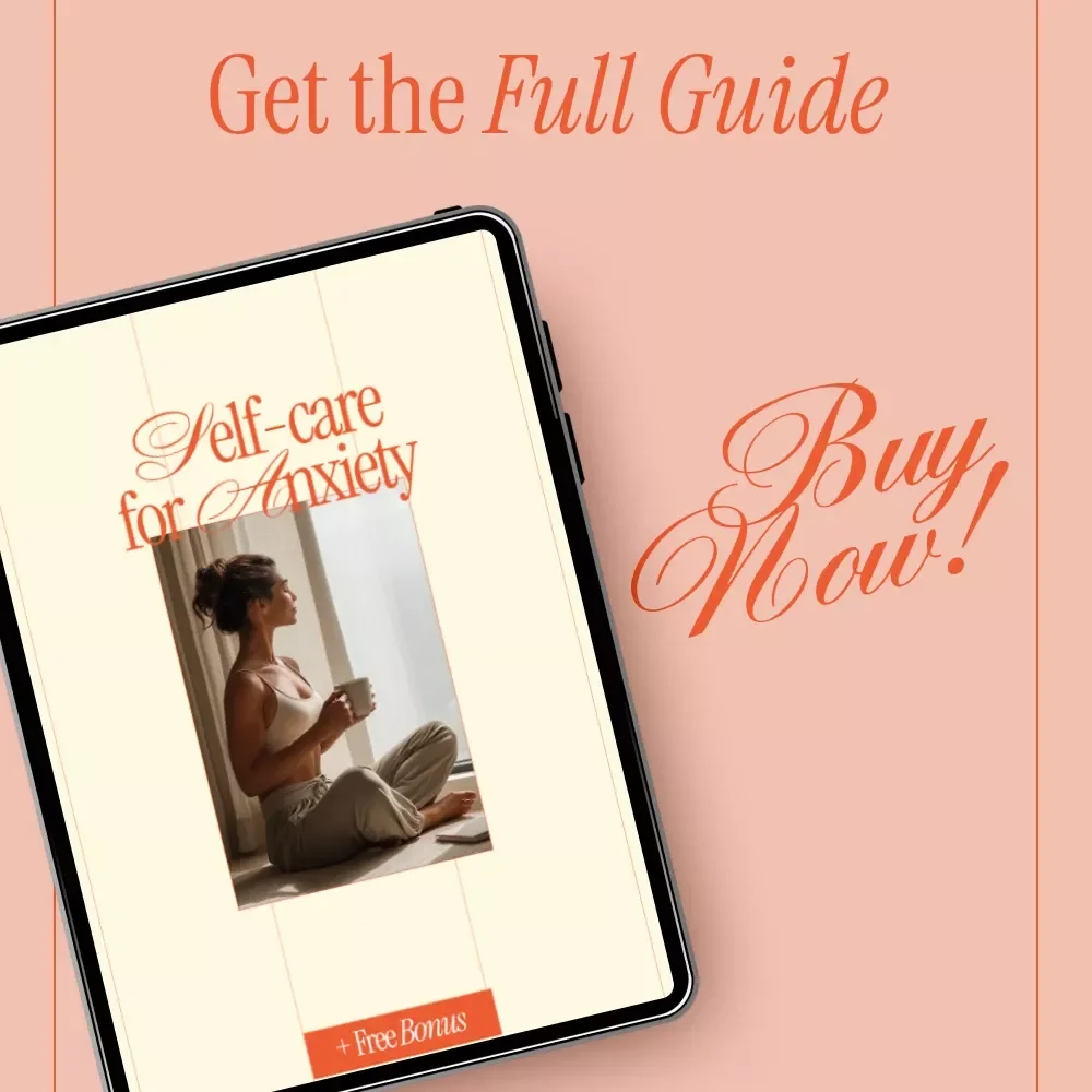 Self-Care for Anxiety | Calming Anxiety Relief eBook, Practical Self-Care for Anxiety Guide, Mindfulness & Coping Tools Digital Download
