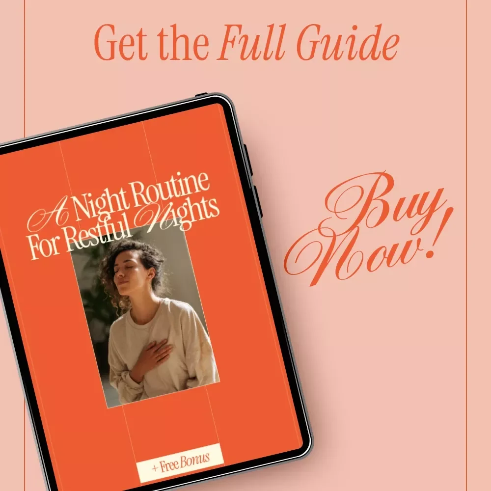 A Night Routine for Restful Nights | Digital Guide for a Night Routine for Better Sleep, Evening Habits & Sleep Wellness