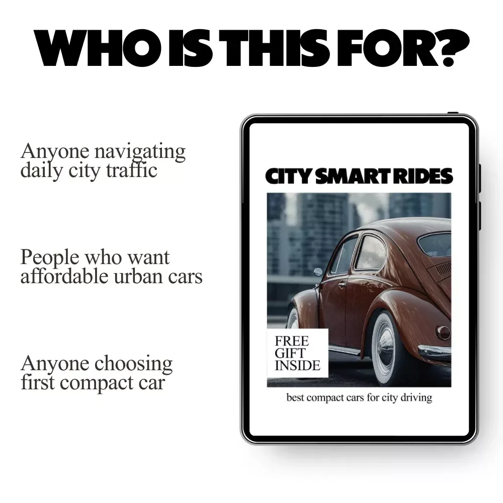 City Smart Rides | Practical Ebook Guide to the Best Compact Cars fo City Driving, Urban Car Buying Checklist & Real City Case Studies