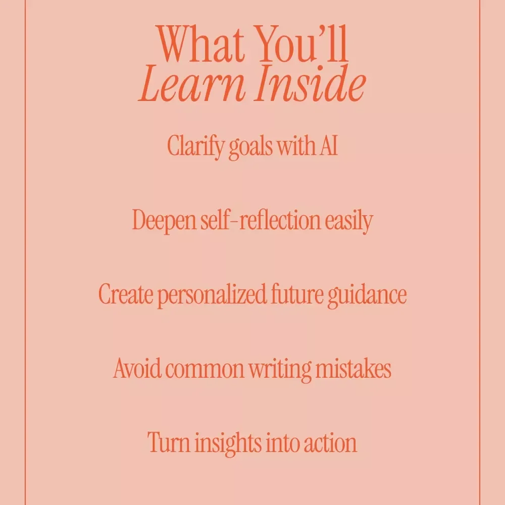 Write a Letter to Your Future Self with AI – Guided eBook Using AI to Help You Write a Letter to Your Future Self for Reflection, Goals & Personal Growth